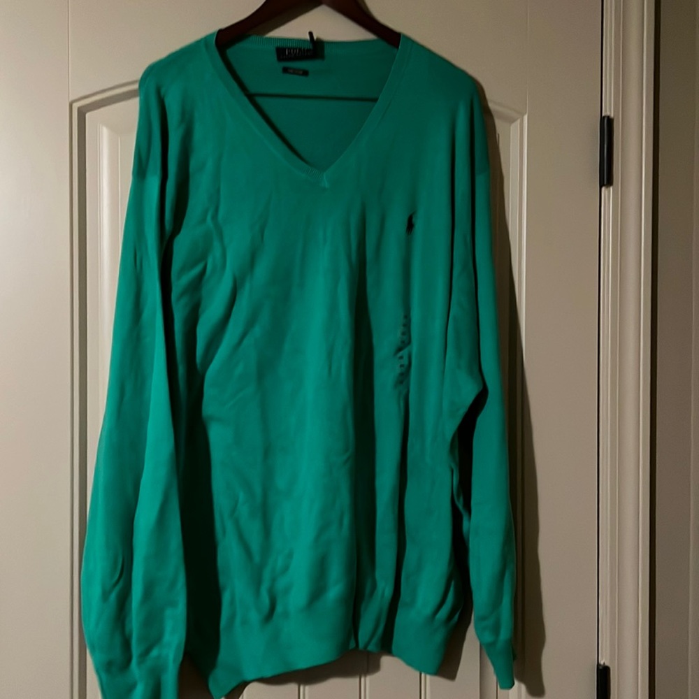 NWT Polo V Neck Sweater 4XB